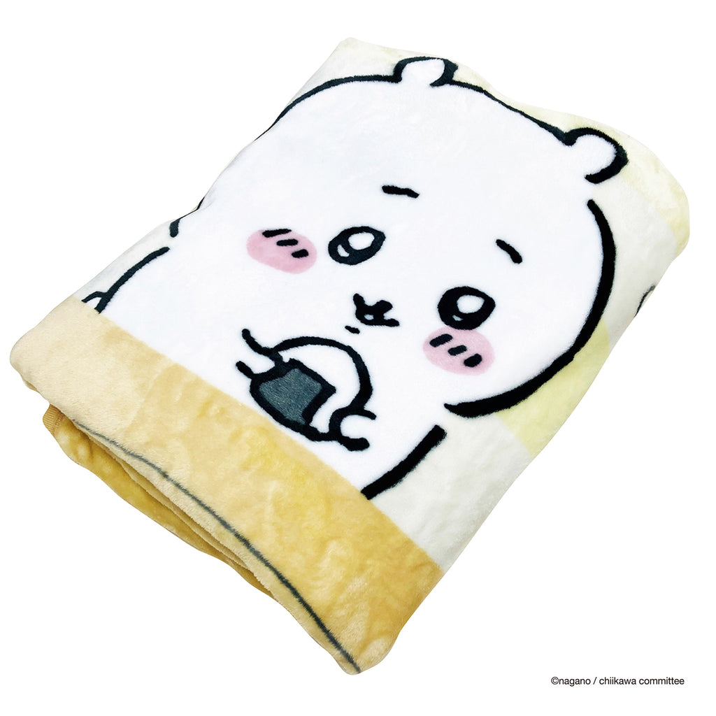 Chiikawa Junior Size Blanket (Rice Balls and Bread)