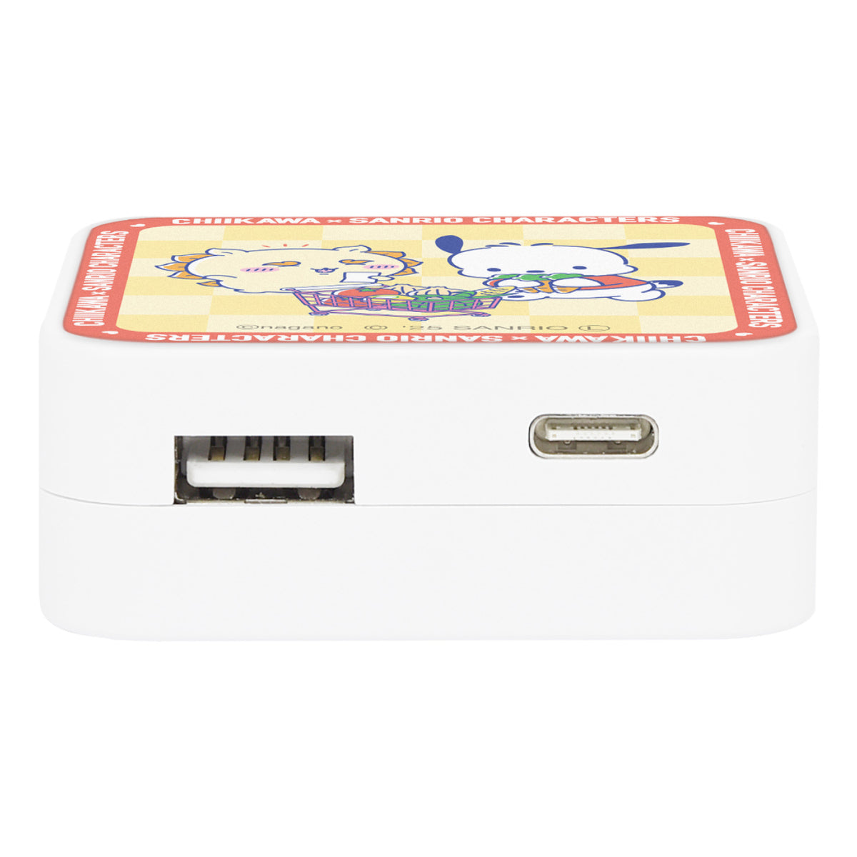 ちいかわ×サンリオキャラクターズ スーパーマーケットなUSB／USB Type-C ACアダプタ（シーサー＆ポチャッコ）