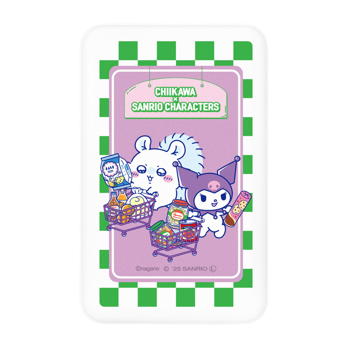 Chiikawa × Sanrio Characters MagSafe Wireless Lithium Charger 5000mAh (Momonga & Kuromi)