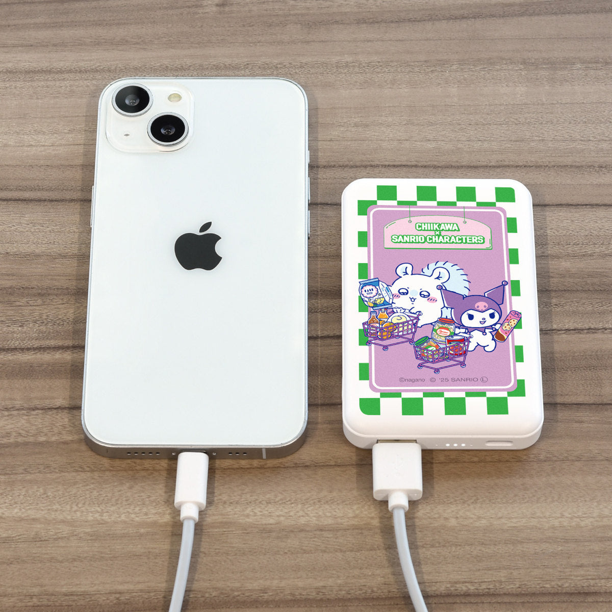 Chiikawa × Sanrio Characters MagSafe Wireless Lithium Charger 5000mAh (Momonga & Kuromi)