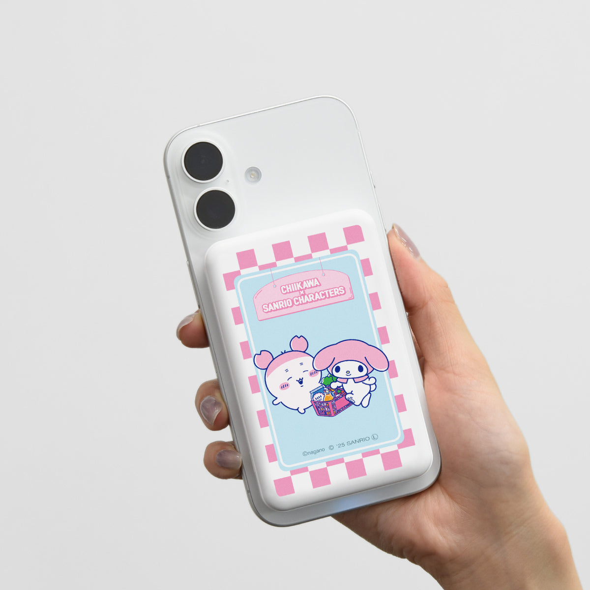 ちいかわ×サンリオキャラクターズ スーパーマーケットなMagSafe対応 ワイヤレスリチウム充電器 5000mAh（古本屋＆マイメロディ）