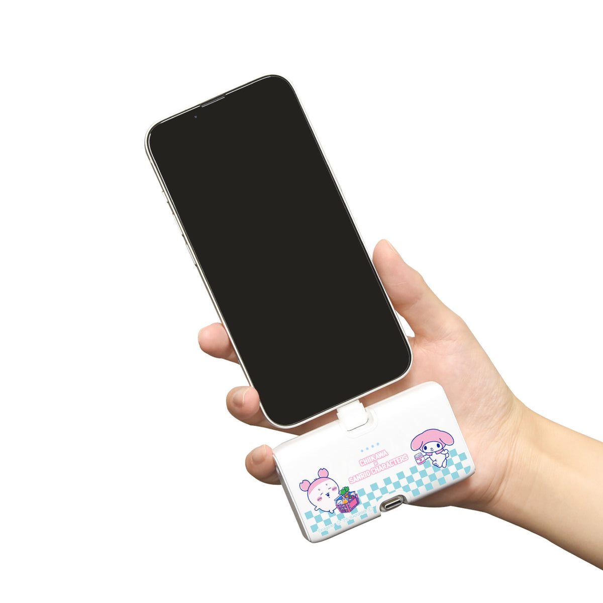 치이카와 × 산리오 캐릭터즈 Lightning/Type-C 커넥터 포함 리튬 이온 충전기 4000mAh (헌책방 & 마이멜로디)