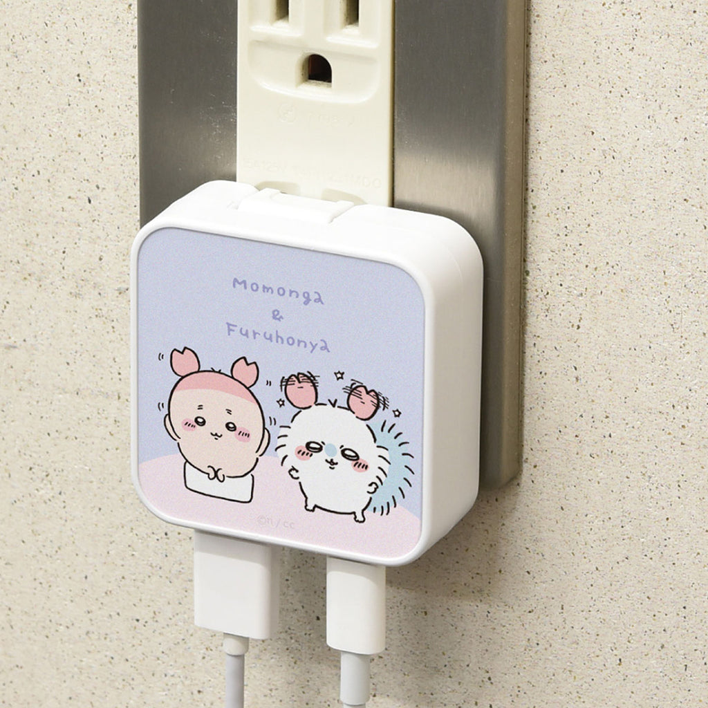 Chiikawa USB/USB Type-C AC Adapter (Momonga & Furuhonya)