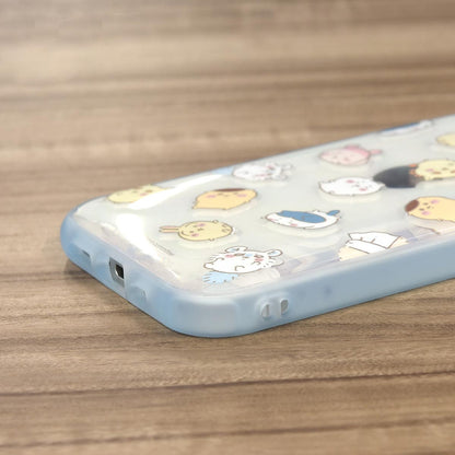 Chiikawa IIIIfit Clear iPhone-Compatible Case (All-Over Pattern)