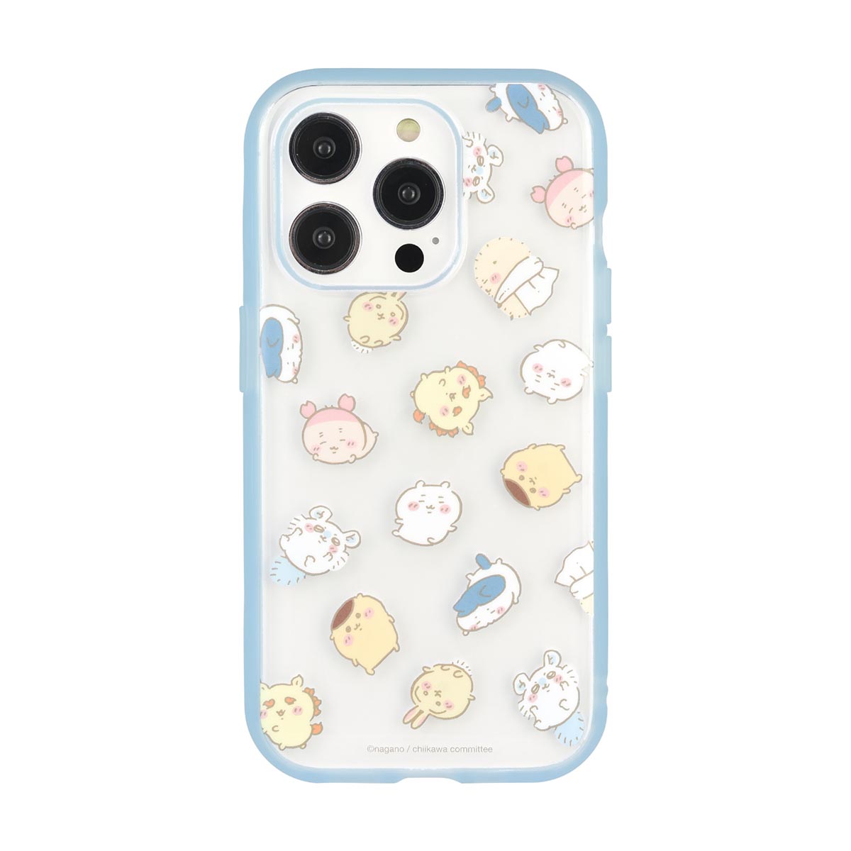 Chiikawa IIIIfit Clear iPhone-Compatible Case (All-Over Pattern)