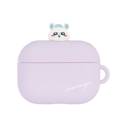 吉伊卡哇 AirPods Pro（第二代）/AirPods Pro兼容 硅胶保护壳（飞鼠紫色）