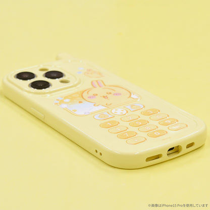 吉伊卡哇 iPhone 相容 復古翻蓋手機風格手機殼（兔子）