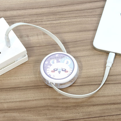 吉伊卡哇 USB Type-C兼容同步&充电卷线电缆（飞鼠）
