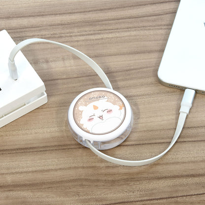 吉伊卡哇 USB Type-C相容 同步&充電卷線電纜（那個孩子）