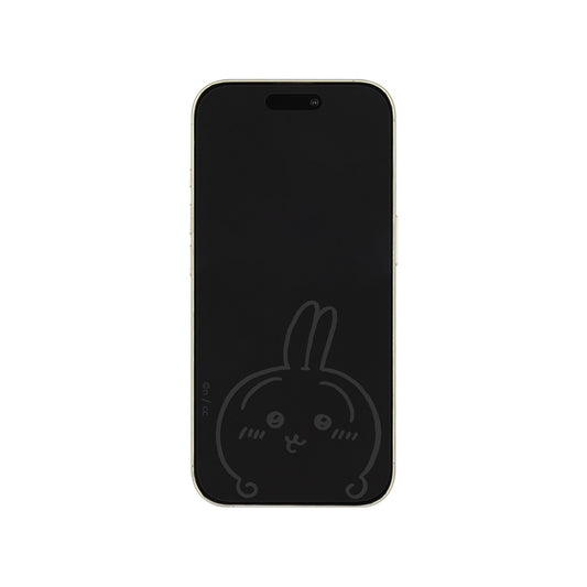 치이카와 iPhone16/15/15Pro/14/14Pro/13/13Pro 호환 강화유리 스크린 프로텍터 (우사기)