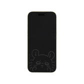 ちいかわ iPhone 16/15/15Pro/14/14Pro/13/13Pro対応 ガラススクリーンプロテクター（モモンガ）