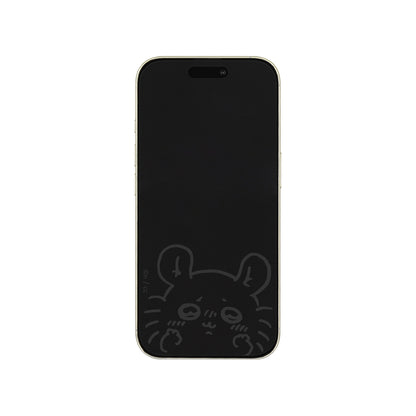 치이카와 iPhone16/15/15Pro/14/14Pro/13/13Pro 호환 강화유리 스크린 프로텍터 (모몽가)