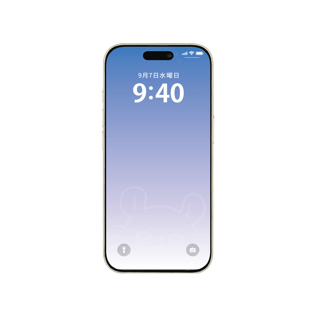 ちいかわ iPhone 16/15/15Pro/14/14Pro/13/13Pro対応 ガラススクリーンプロテクター（モモンガ）
