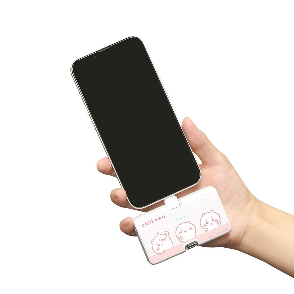 ちいかわ Lightning/Type-Cコネクタ付き リチウムイオン充電器（ちいかわ）