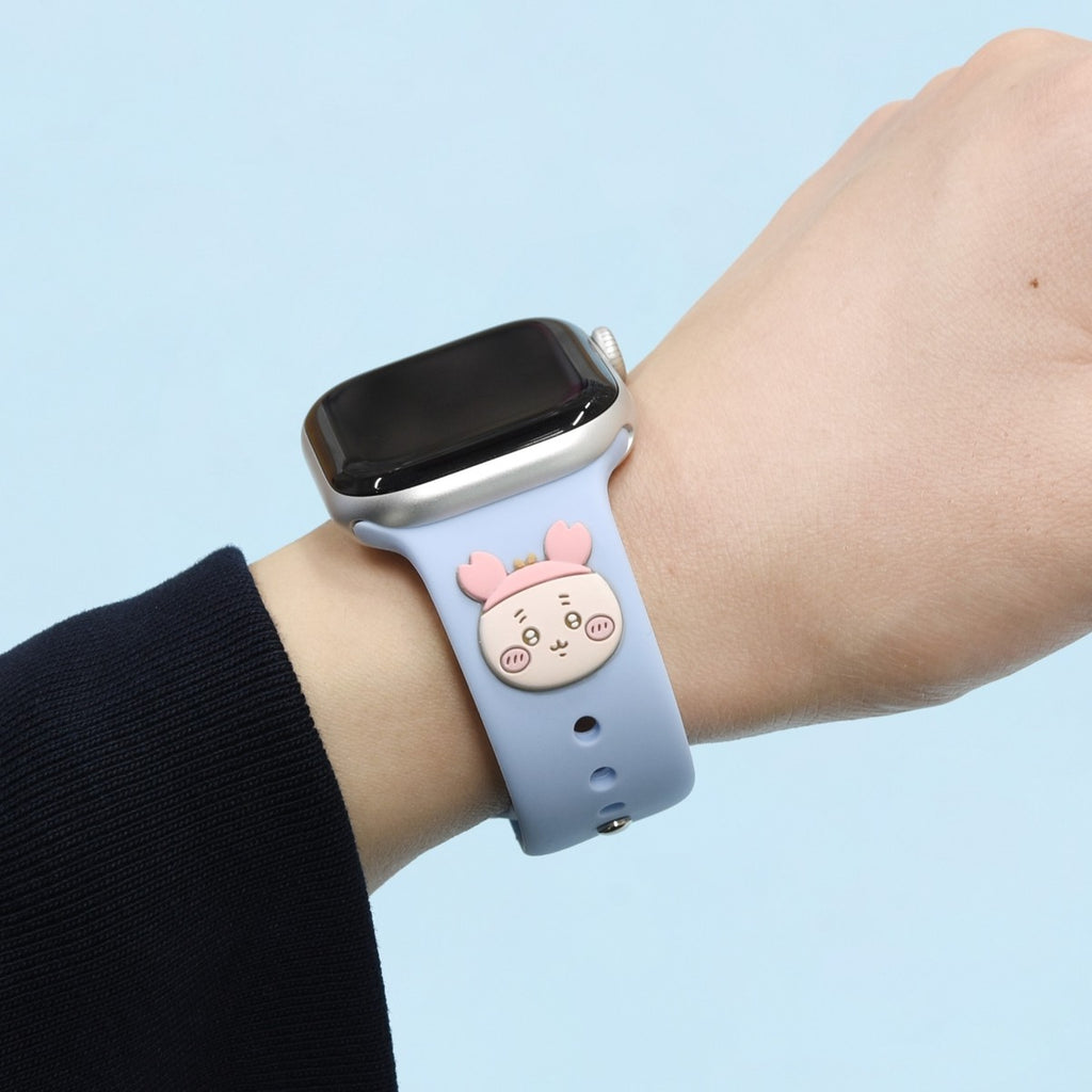 ちいかわ Apple Watch 42/41/40/38mm対応 シリコンバンド（古本屋）
