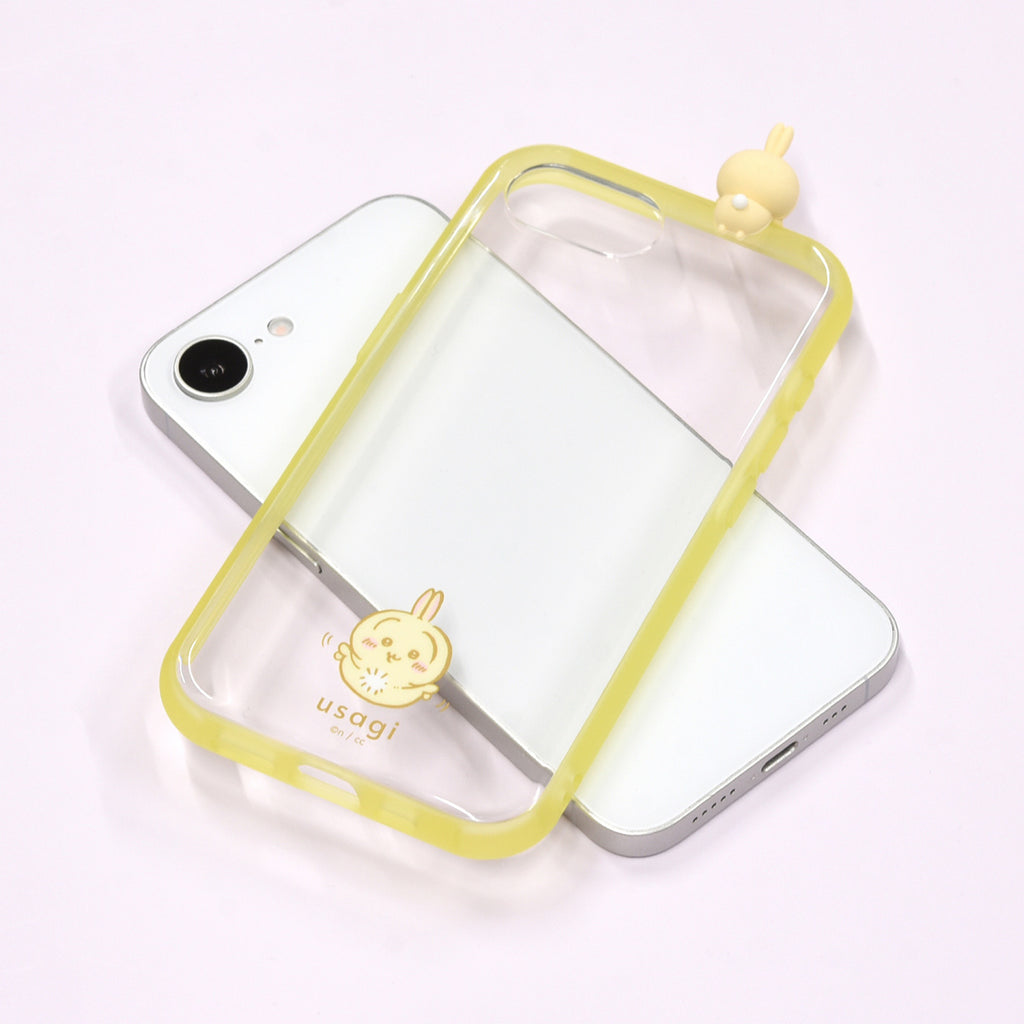 吉伊卡哇 Frame IIIIfit 透明保護殼 iPhone16e 對應款（兔兔）