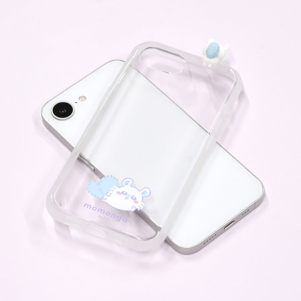 吉伊卡哇 Frame IIIIfit 透明保護殼 iPhone16e 對應款（小桃鼠）