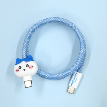 吉伊卡哇 支持PD60W USB2.0 Type-C 吊飾磁吸數據線 (小八貓)