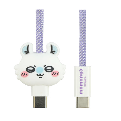 吉伊卡哇 支持PD60W USB2.0 Type-C 吊飾磁吸數據線 (小桃鼠)