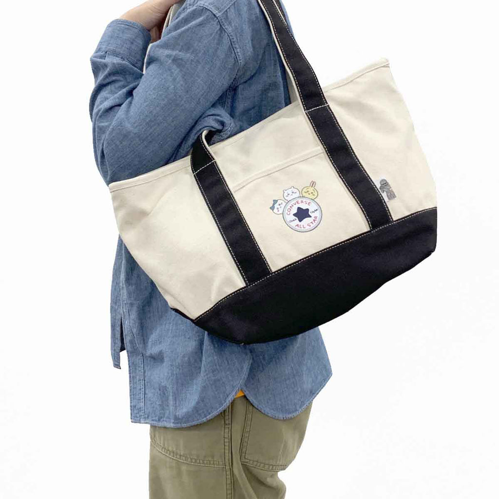 吉伊卡哇×Converse 帆布手提袋M（白色）