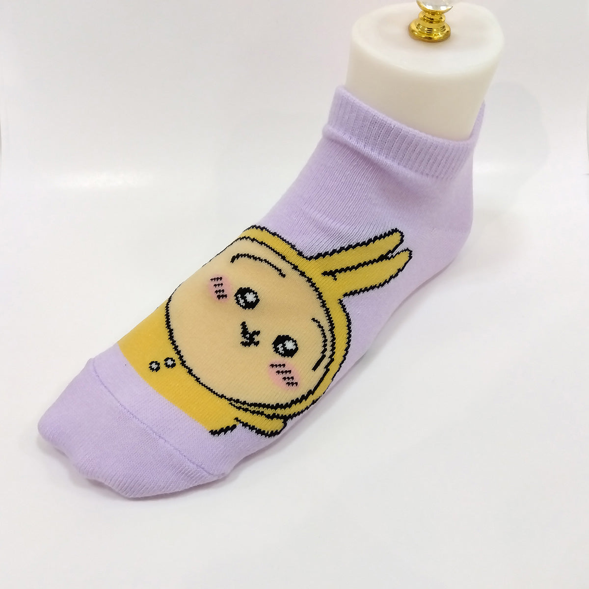 Chiikawa Sneaker-length Socks (Usagi Loop) for Ladies