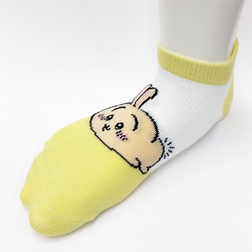 ちいかわ メッシュスニーカー丈ソックス（うさぎ へちゃ）ジュニア用