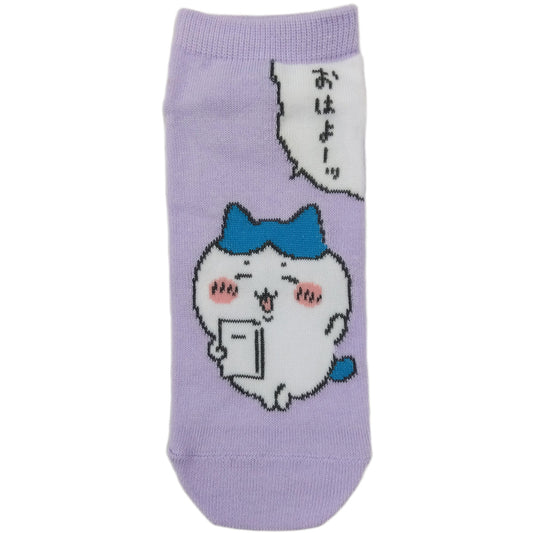 Chiikawa Sneaker Socks (Hachiware Good Morning) Women's Size