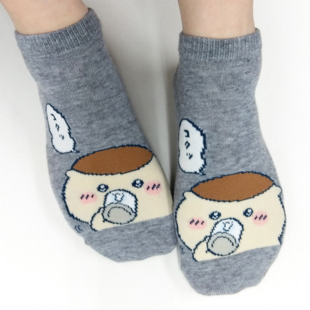 Chiikawa Sneaker Socks (Kurimanju Gulp) Women's Size