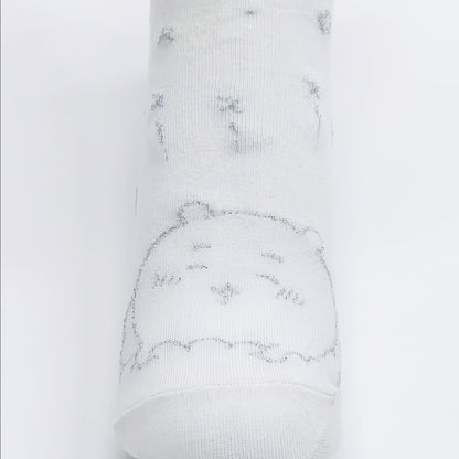 Chiikawa Lamé Crew Socks (Chiikawa White) Women's Size