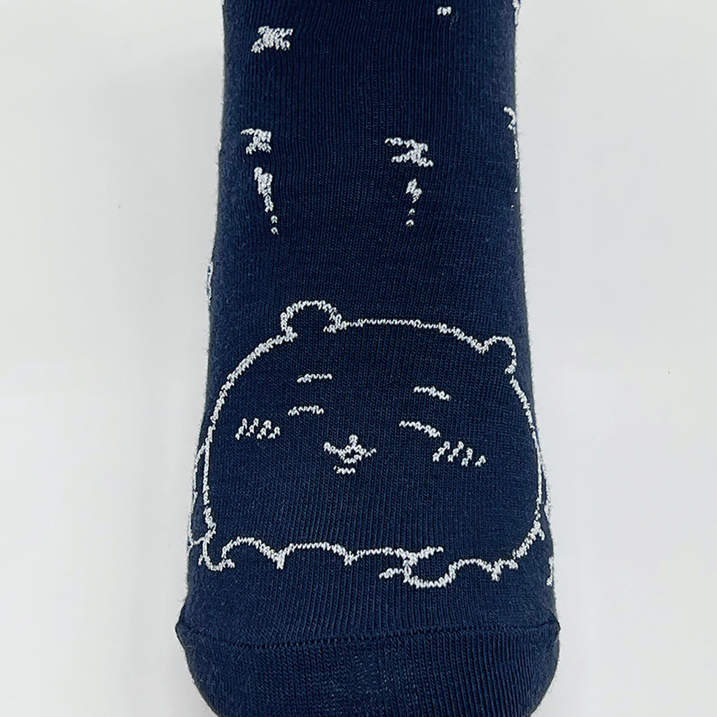 Chiikawa Lamé Crew Socks (Chiikawa Navy) Women's Size