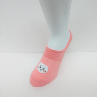 Chiikawa Kokopita Sneaker-Length Socks (Chiikawa Salmon Pink)