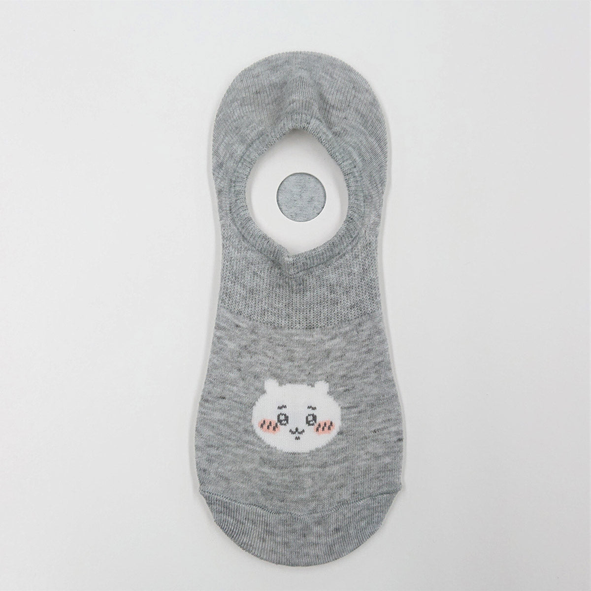 Chiikawa Kokopita Sneaker-Length Socks (Chiikawa Light Gray)