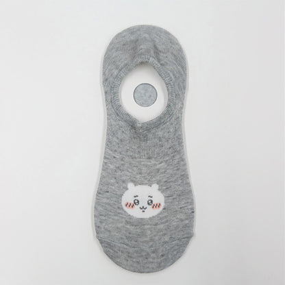 Chiikawa Kokopita Sneaker-Length Socks (Chiikawa Light Gray)