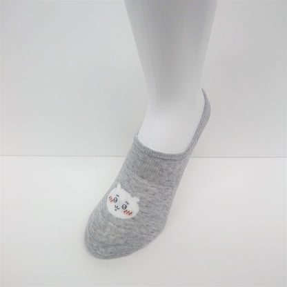 Chiikawa Kokopita Sneaker-Length Socks (Chiikawa Light Gray)