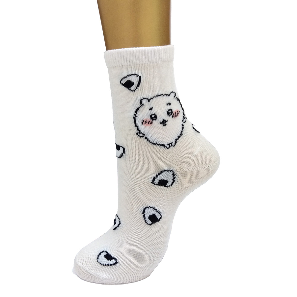 Chiikawa Crew Socks (Rice Balls) Women's