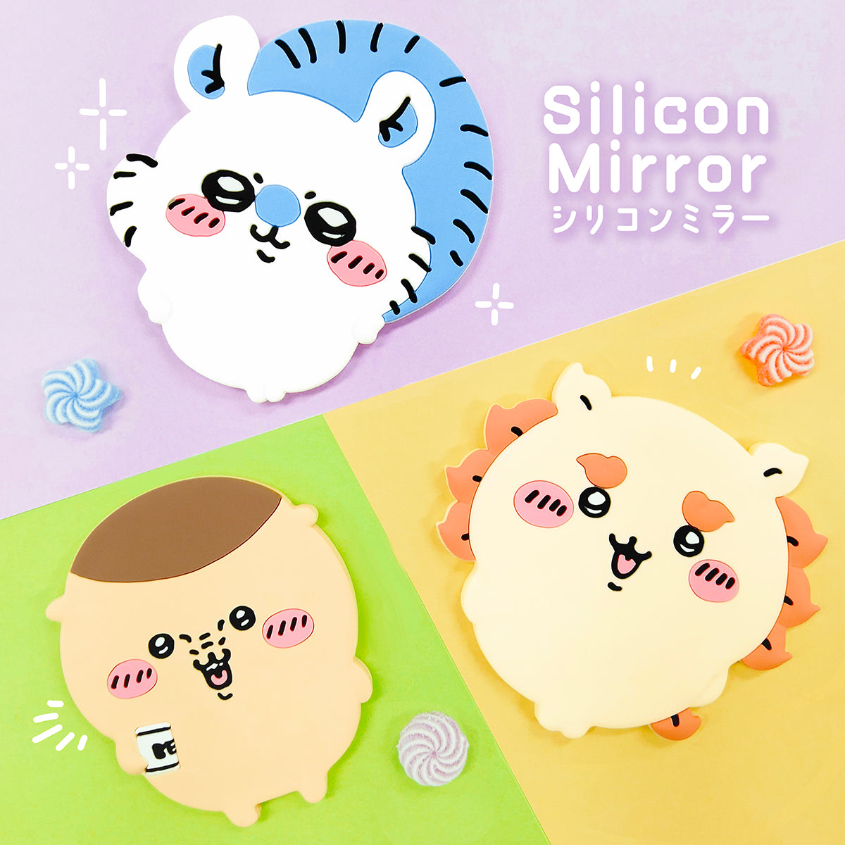 Chiikawa Silicone Mirror (Momonga)