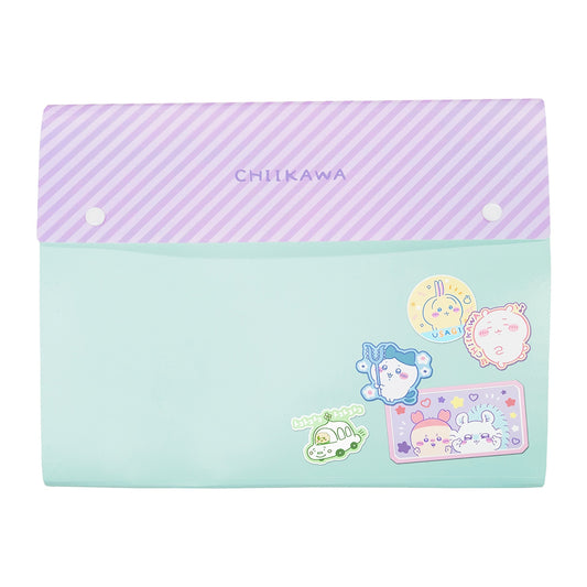 Chiikawa Multi-Pocket Clear File (Patch Style)