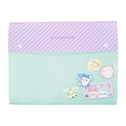 Chiikawa Multi-Pocket Clear File (Patch Style)