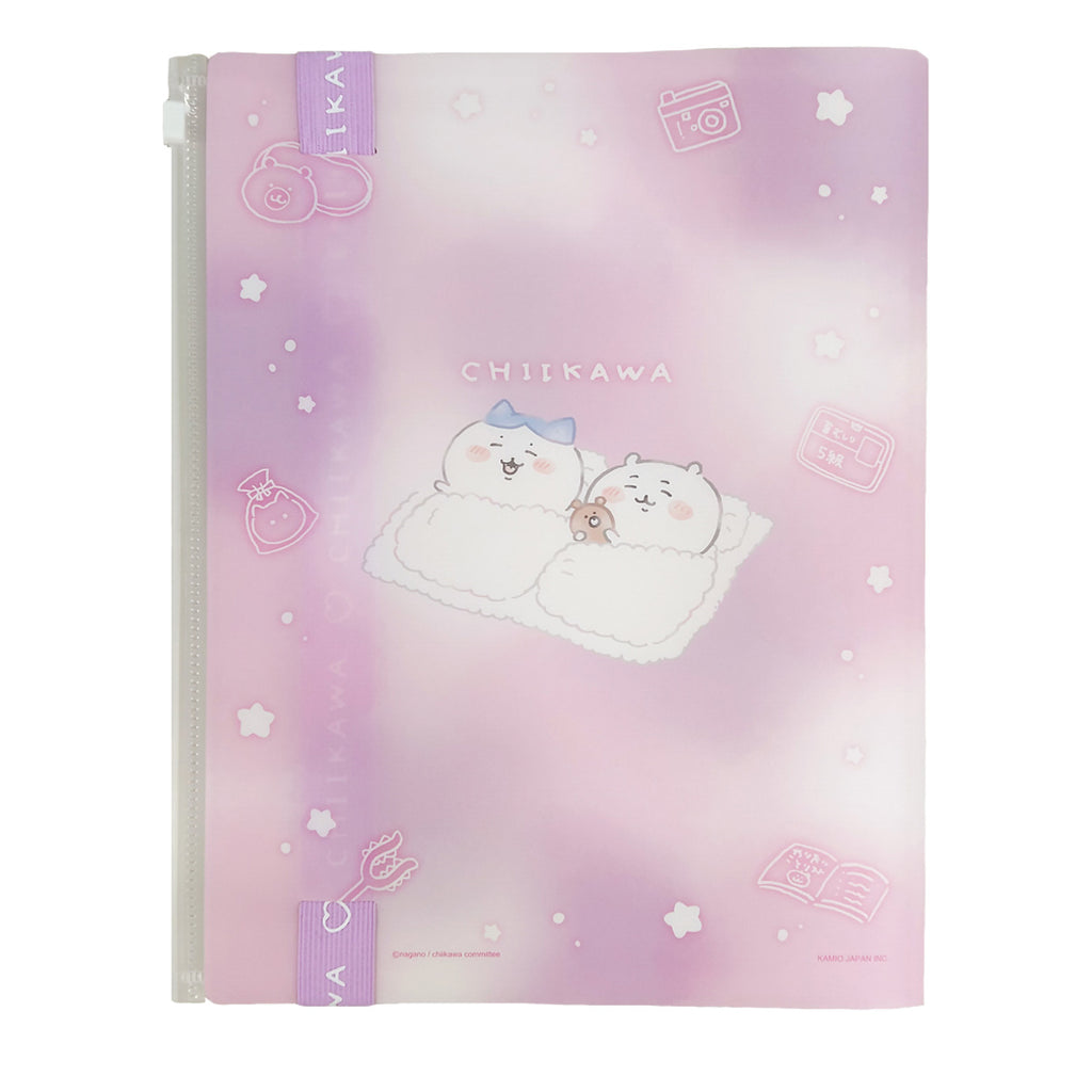 Chiikawa Logo Tape 6P File (Fluffy Goodnight)