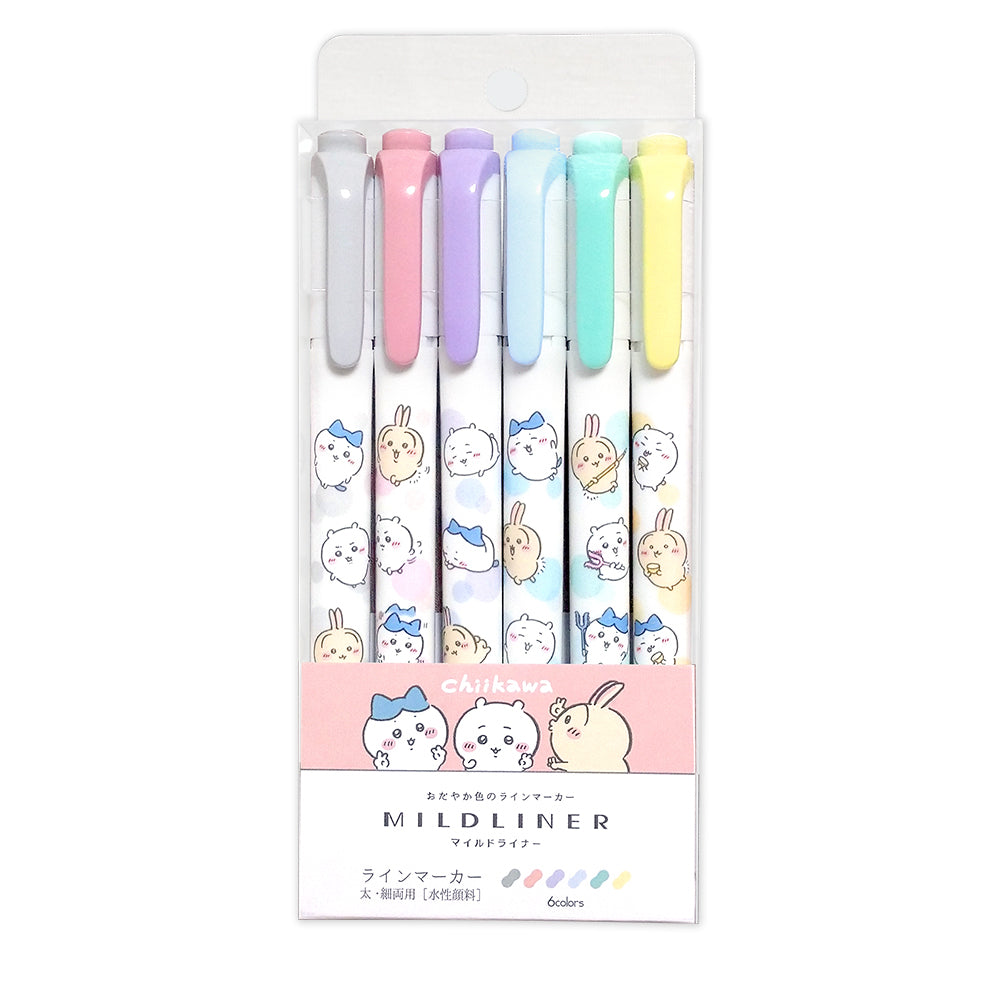 Chiikawa Mildliner 6-piece set