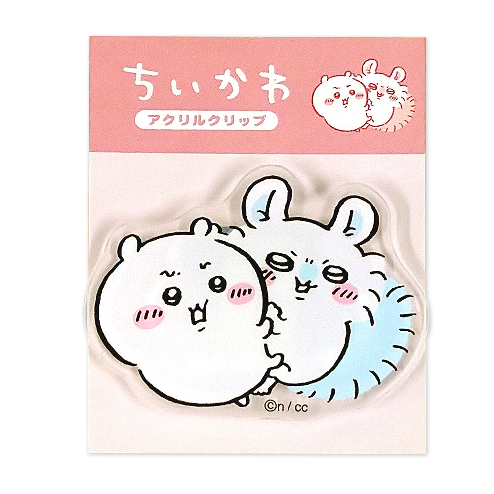 吉伊卡哇 壓克力夾子（吉伊卡哇和小桃鼠）