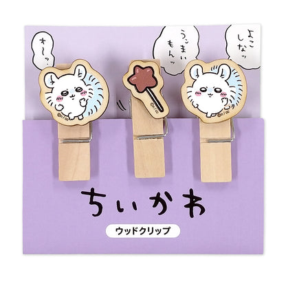 치이카와 우드 클립 (모몽가)