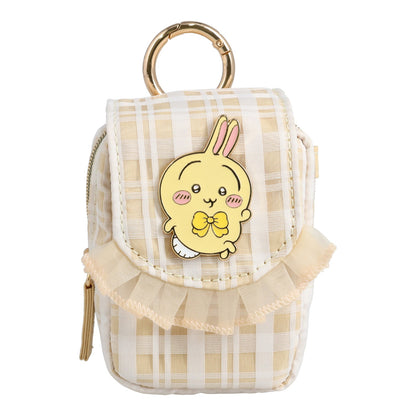 Chiikawa Mini Pouch with Carabiner (Checkered / Usagi)