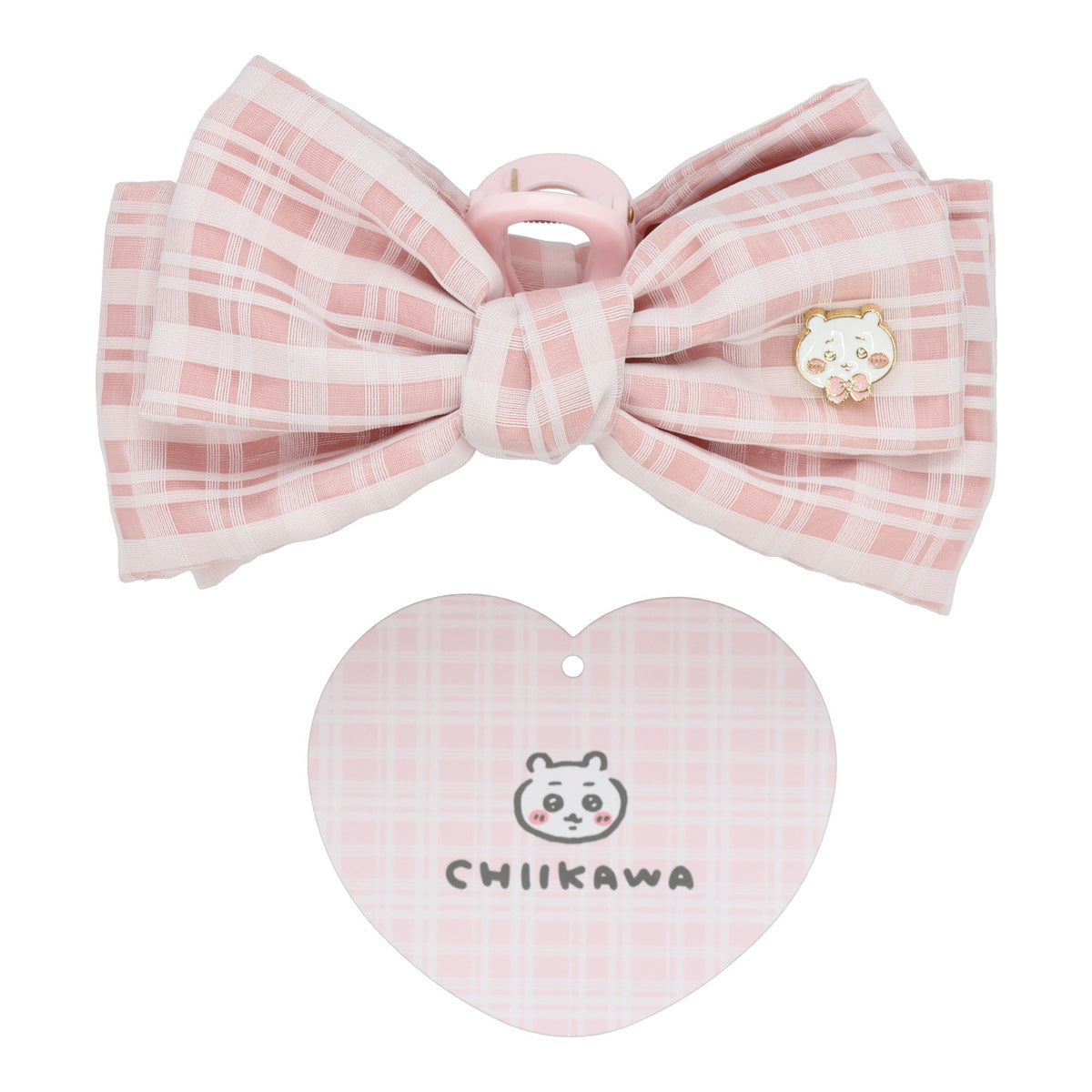 Chiikawa Ribbon Claw Clip (Checkered / Chiikawa)