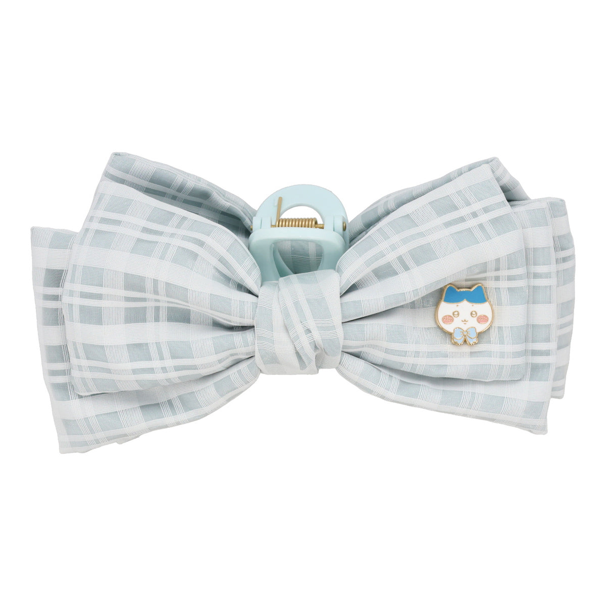 ちいかわ リボンバンスクリップ（チェック・ハチワレ）