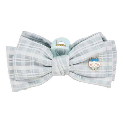 ちいかわ リボンバンスクリップ（チェック・ハチワレ）