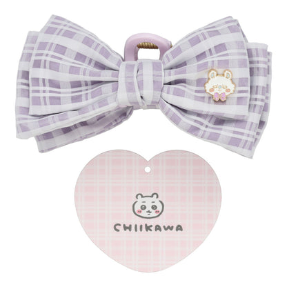 ちいかわ リボンバンスクリップ（チェック・モモンガ）