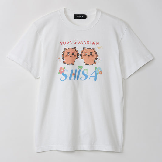 吉伊卡哇 風獅爺祭典！！！ T恤 GUARDIAN SHISA 白色