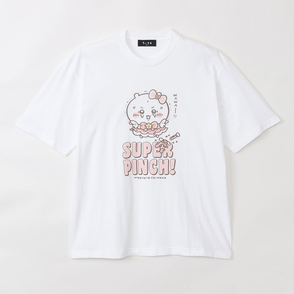 吉伊卡哇 超魔法吉伊卡哇 大号T恤 SUPER PINCH！ 白色