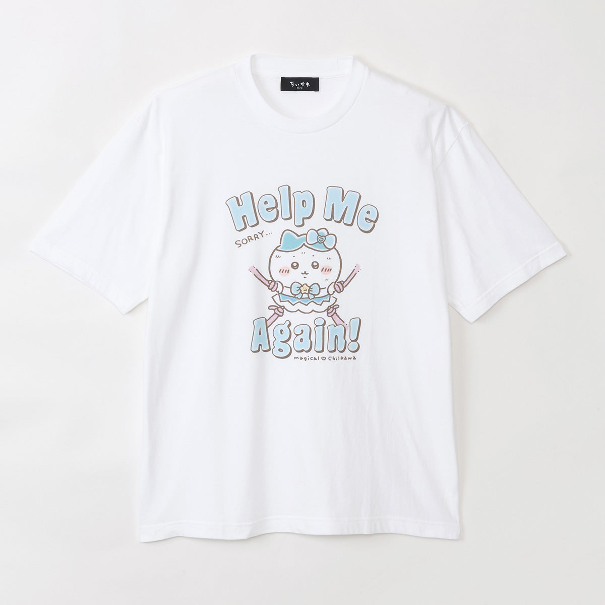 치이카와 초매지컬 치이카와 빅T셔츠 Help Me Again! 화이트